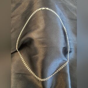 Stefani Argento Italy 925 Sterling Silver Heart Clasp Vintage Necklace 20"